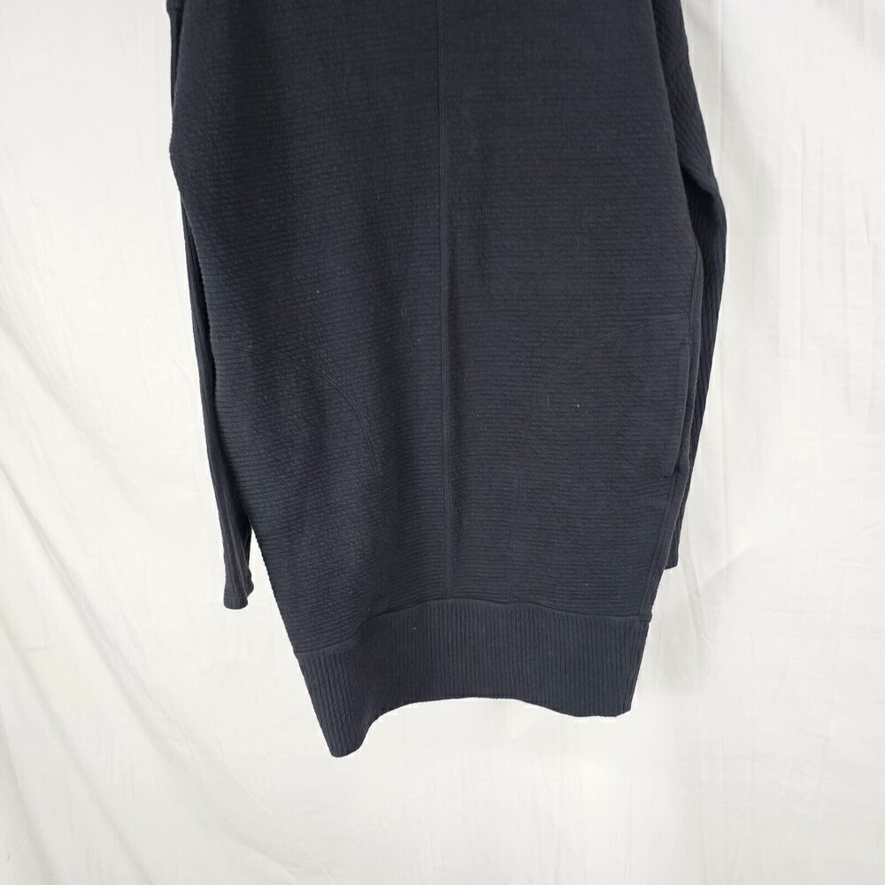 Lululemon Athletica Size 4 Black Call for Cozy Dress Orig. MSRP $168 Ribbed - Picture 5 of 9